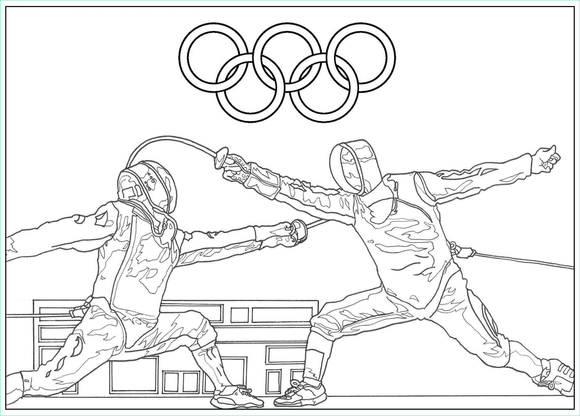 image=jeux olympiques coloriage jeux olympiques escrime 1
