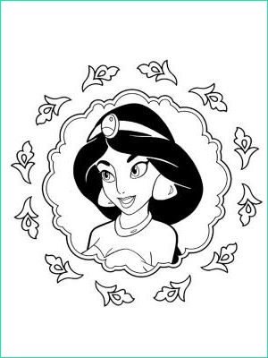coloriage aladdin la jolie princesse jasmine