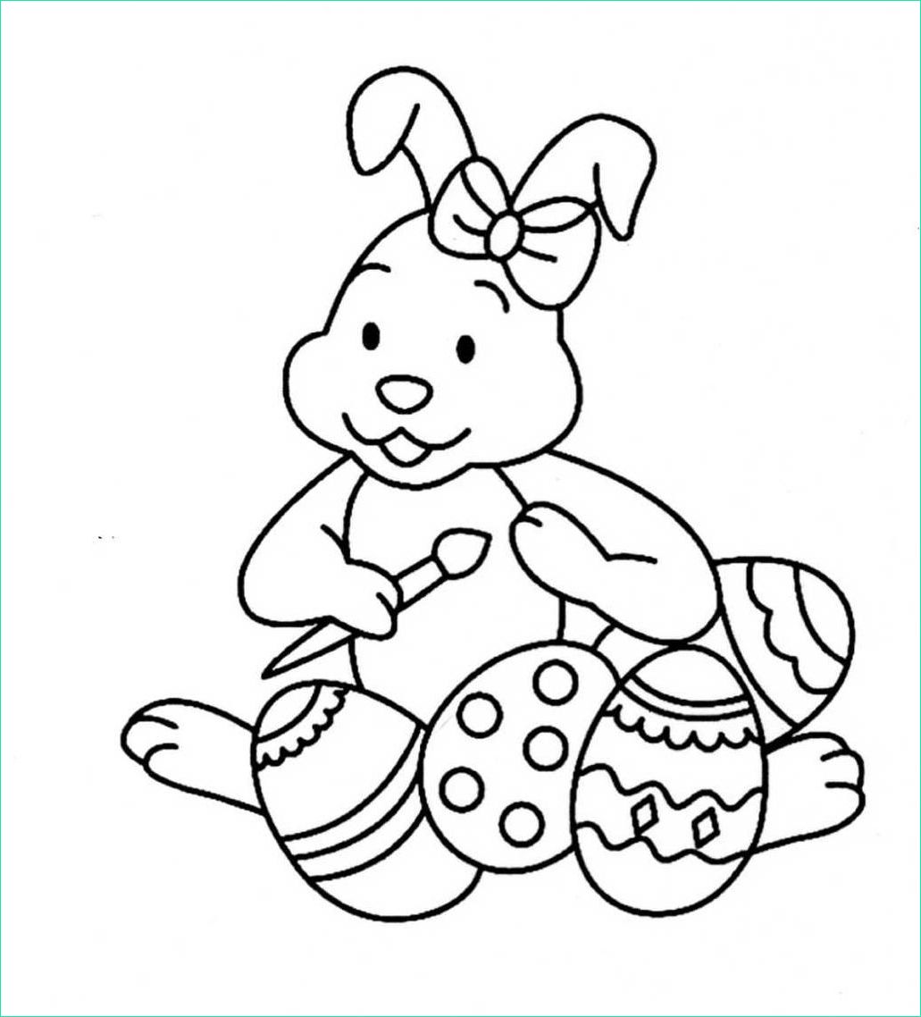 417 coloriage lapin paques