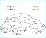 magique voiture de course facile simple maternelle coloriage dessin 9822