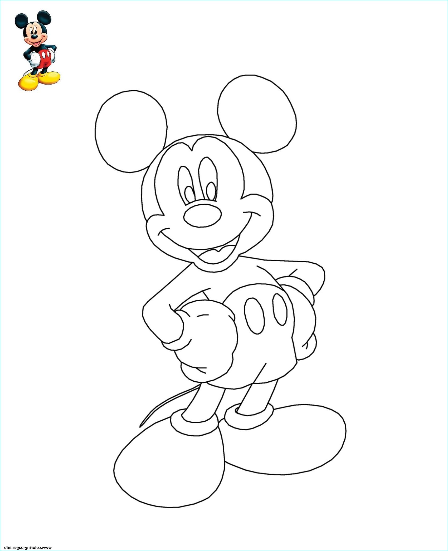 mickey mouse disney printable coloring pages book