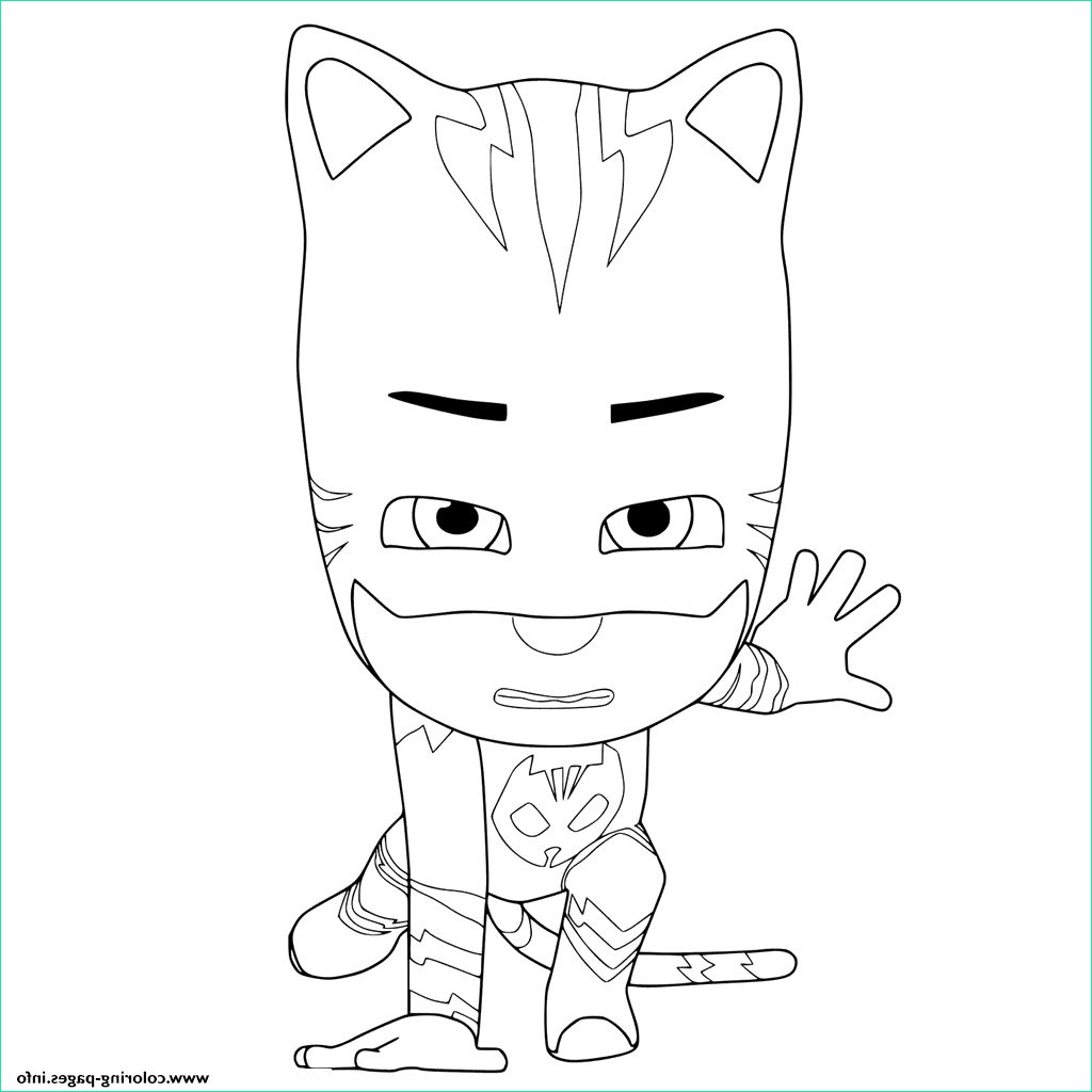 pj masks ready to fight printable coloring pages book