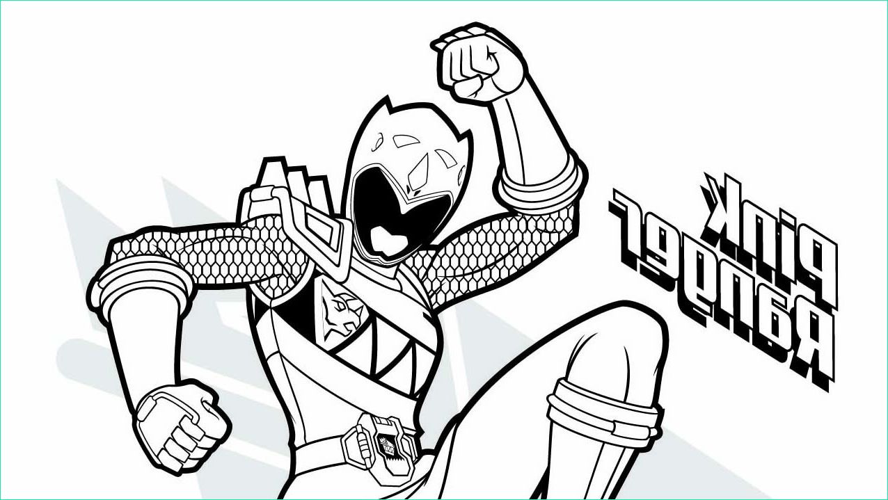 pink power ranger coloring pages