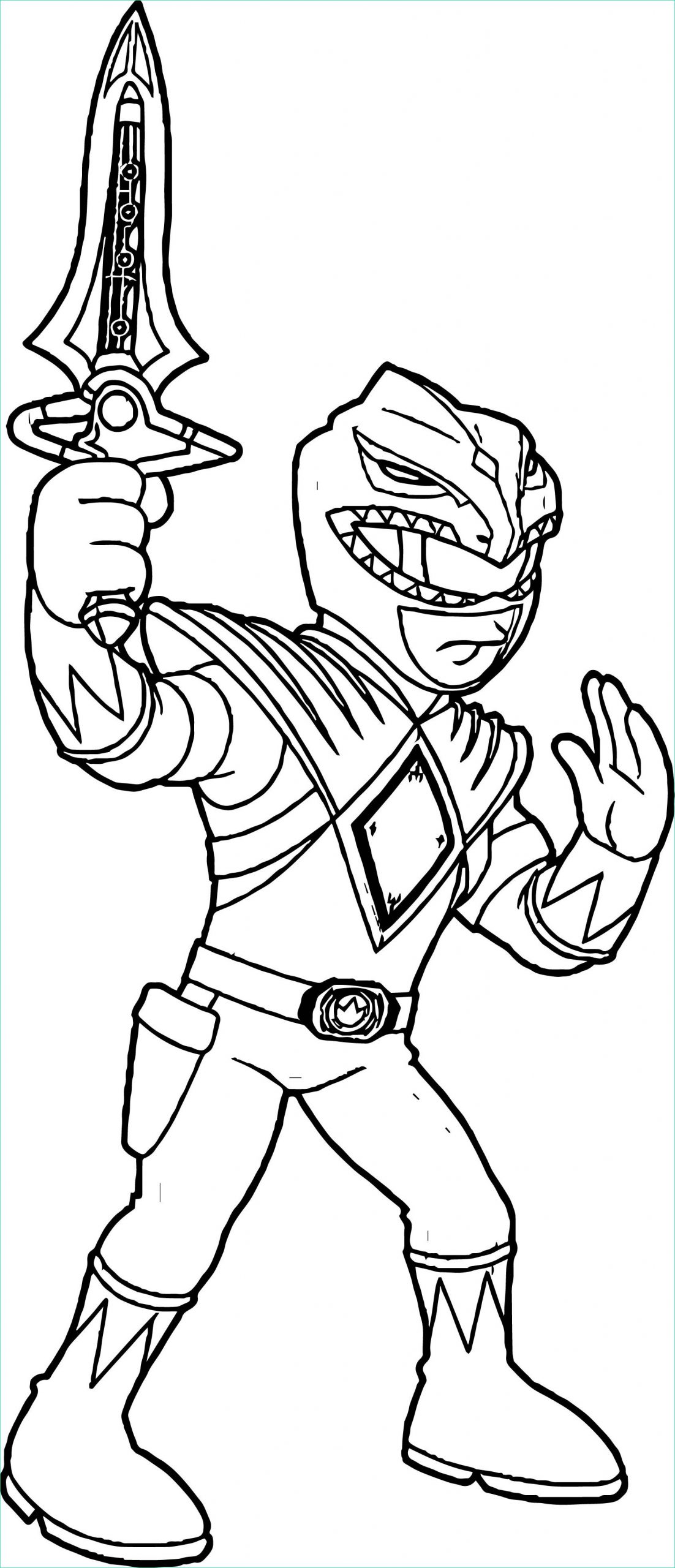 blue power ranger coloring pages