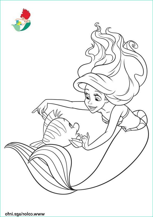 disney princesse ariel la petite sirene coloriage dessin