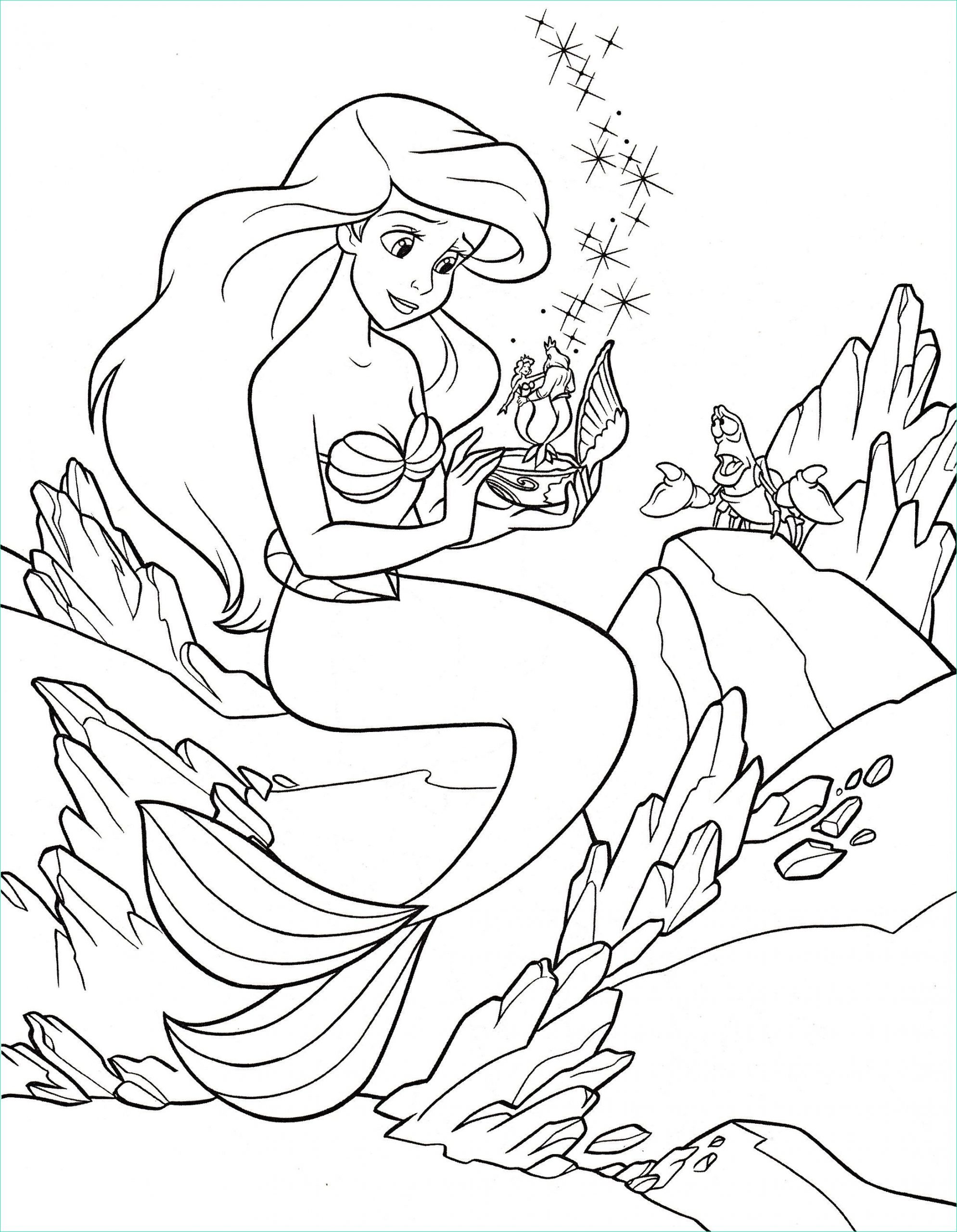 coloriage sirene ariel a imprimer coloring pages disney little mermaid best princess ariel coloring 4