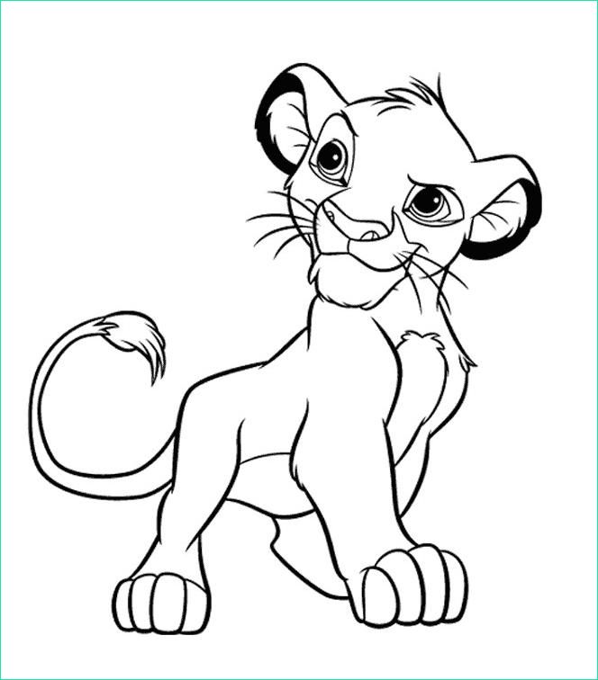 coloriage a dessiner le roi lion 1