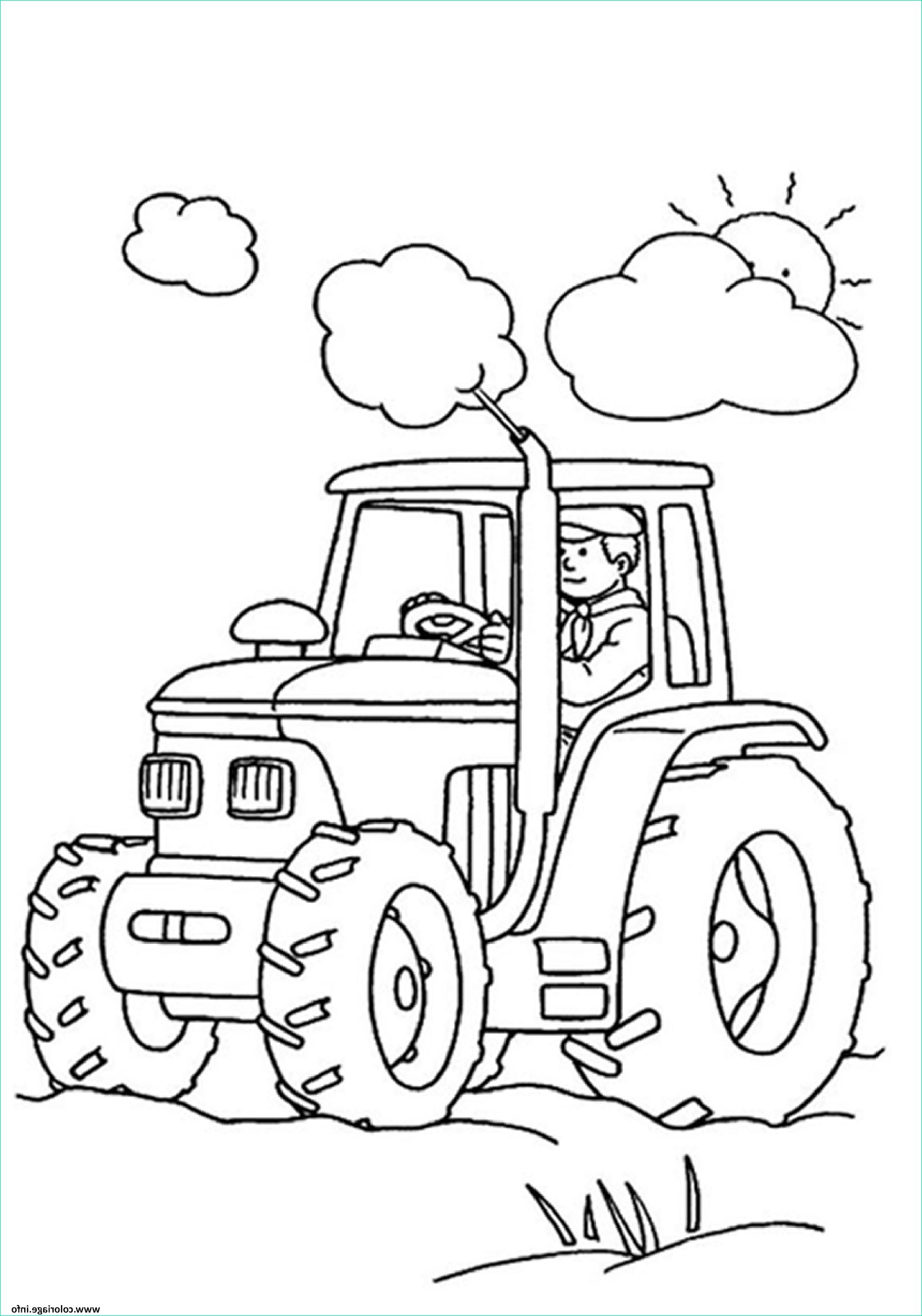 tracteur tom grande taille hd coloriage