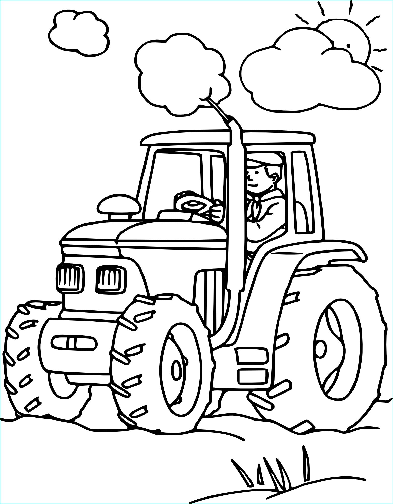 dessin tracteur agricole dessin colorier dun tracteur dedans coloriage tracteur tom a imprimer