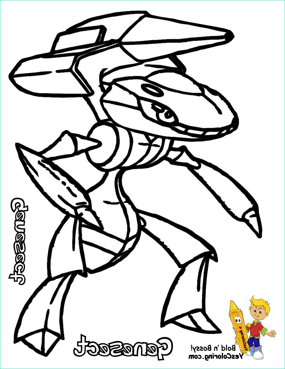 pokemon coloring pages genesect