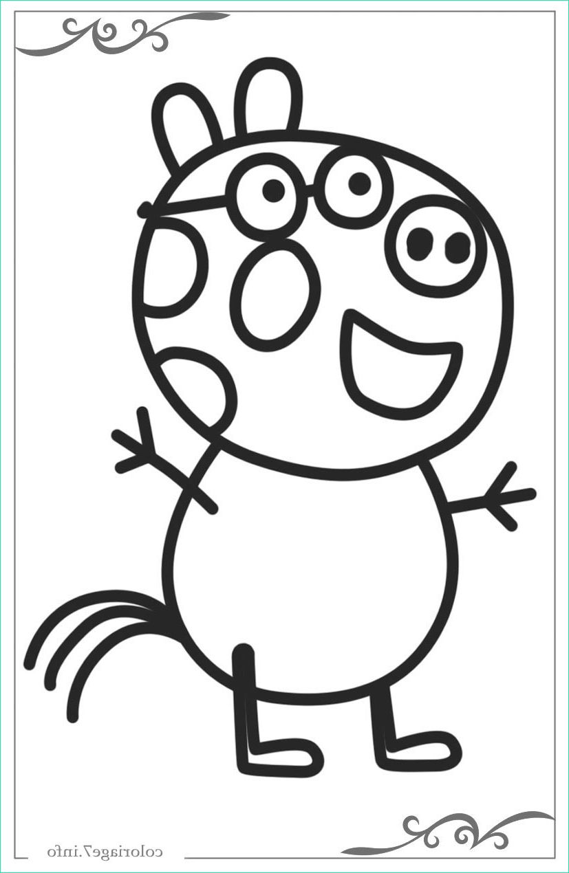 peppa pig coloriage pour filles en ligne gratuit serapportanta dessin facile pour fille