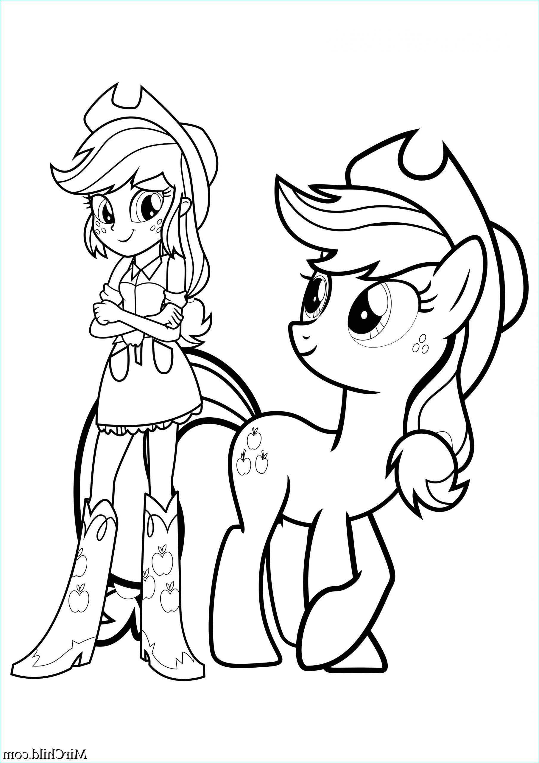 coloriage de my little pony equestria girl