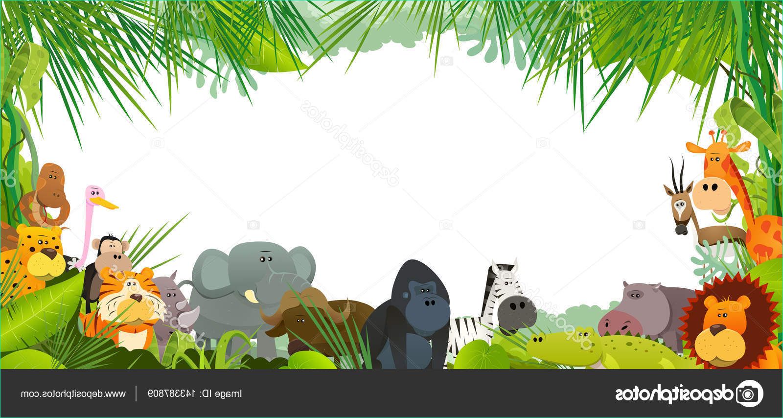 stock illustration cartoon wild animals african savannah