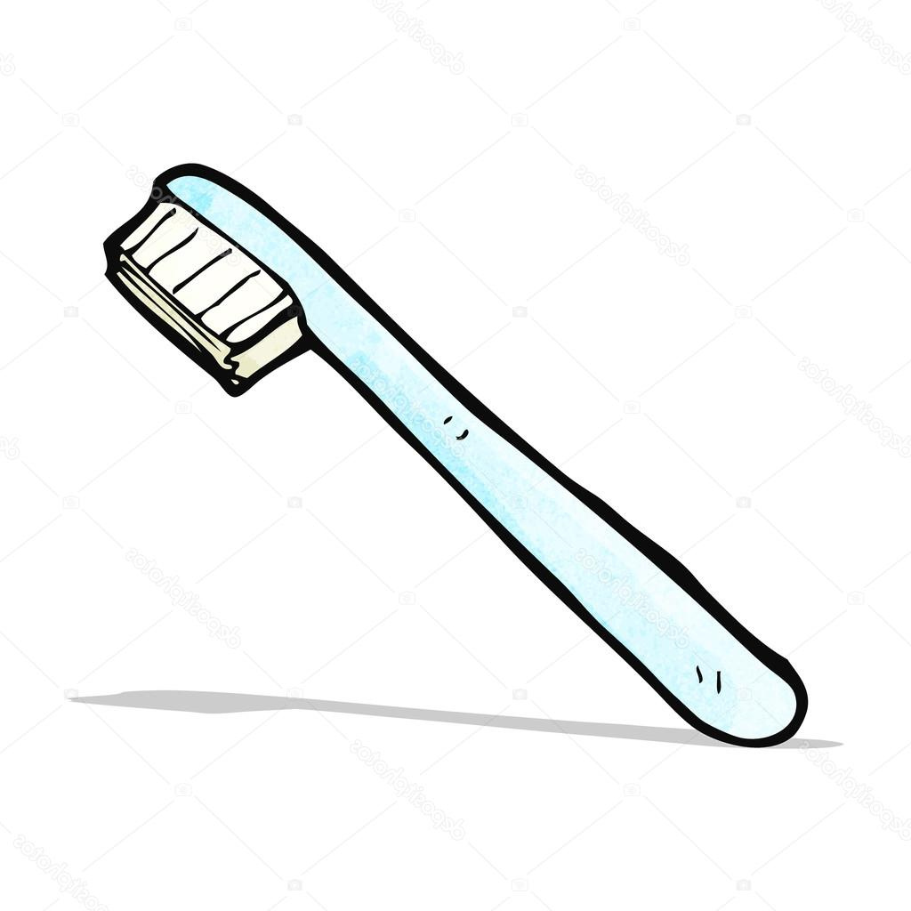 stock illustration cartoon toothbrush