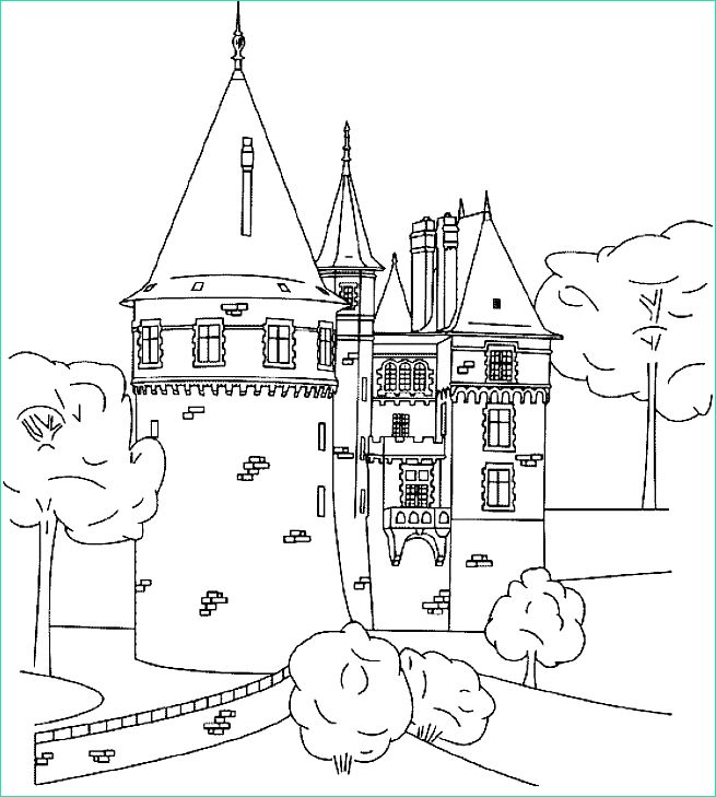 dessin de chateau