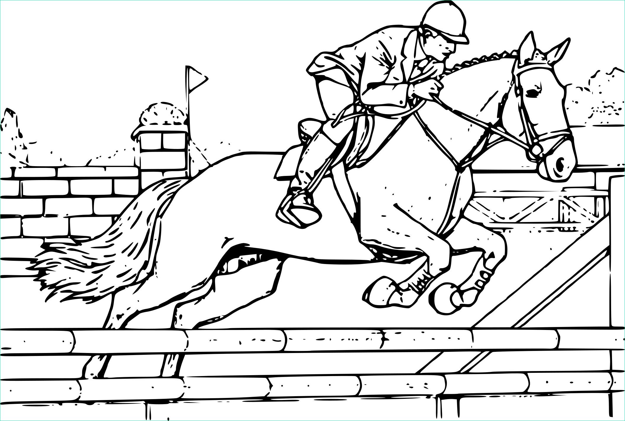 coloriage cheval grand galop dessin imprimer sur coloriages dessin avec coloriage chevaux a imprimer