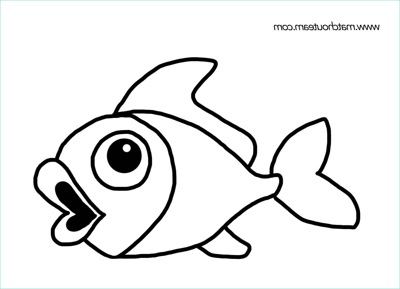 dessin poisson gratuit a imprimer