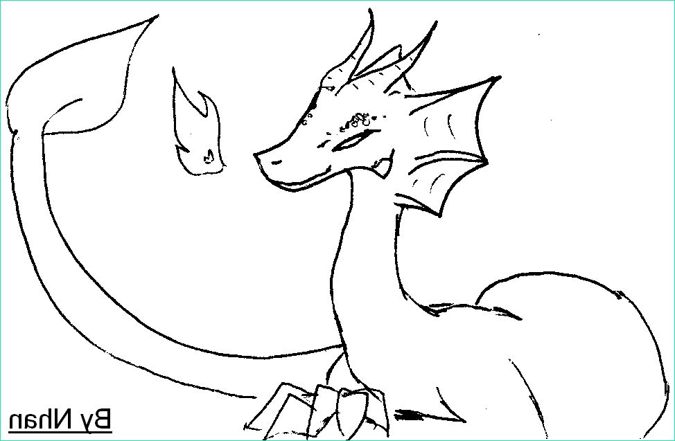 dessin facile a faire de dragon