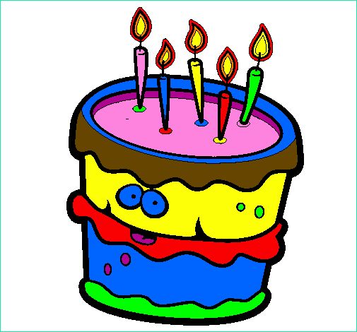 gâteau d anniversaire 2 colorie par rudy barcelo