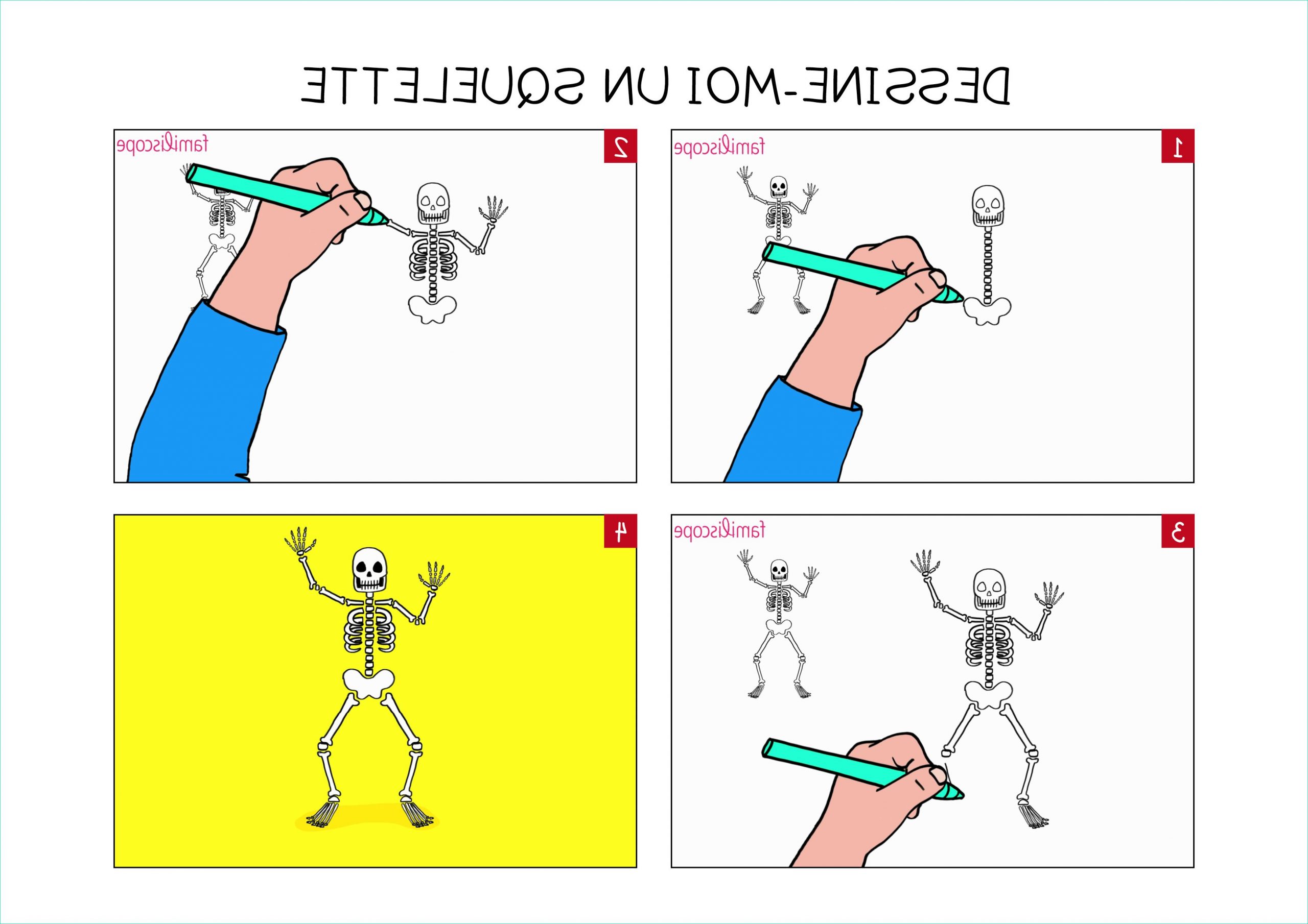 apprendre a dessiner un squelette en 3 etapes