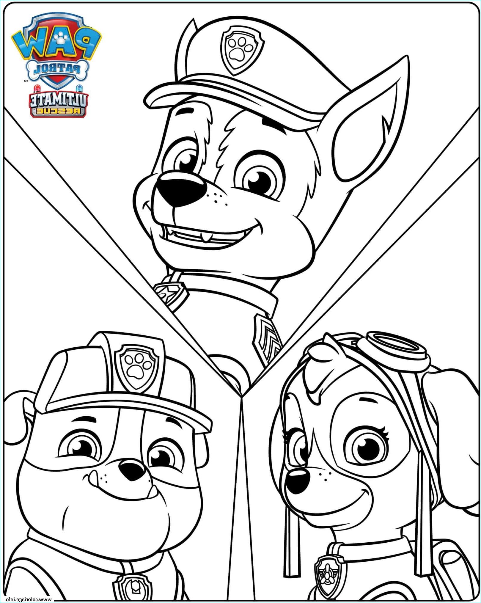 pat patrouille ultimate rescue coloriage dessin