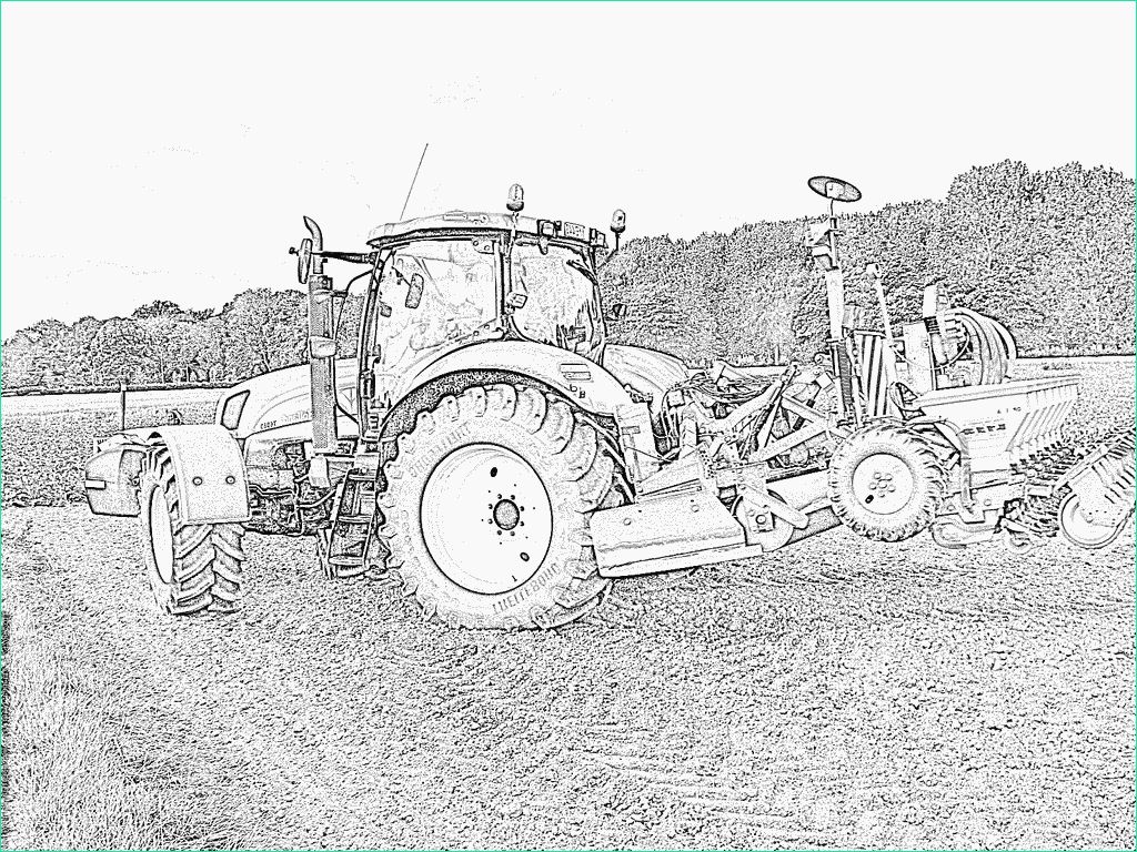 dessin imprimer gratuit de tracteur