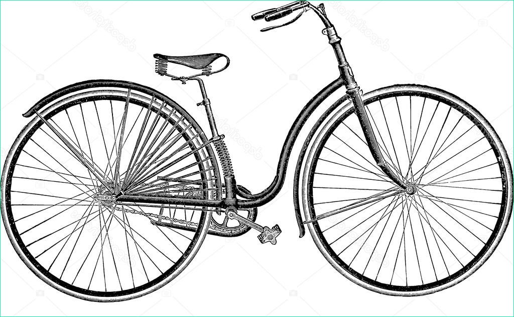 stock photo vintage drawing bicycle