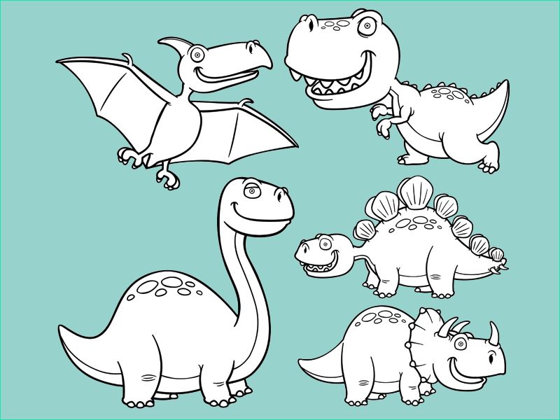 inspiration rigolo dessin dinosaure