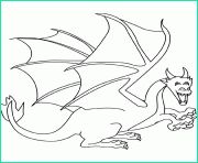 dragon chinois simple facile coloriage dessin