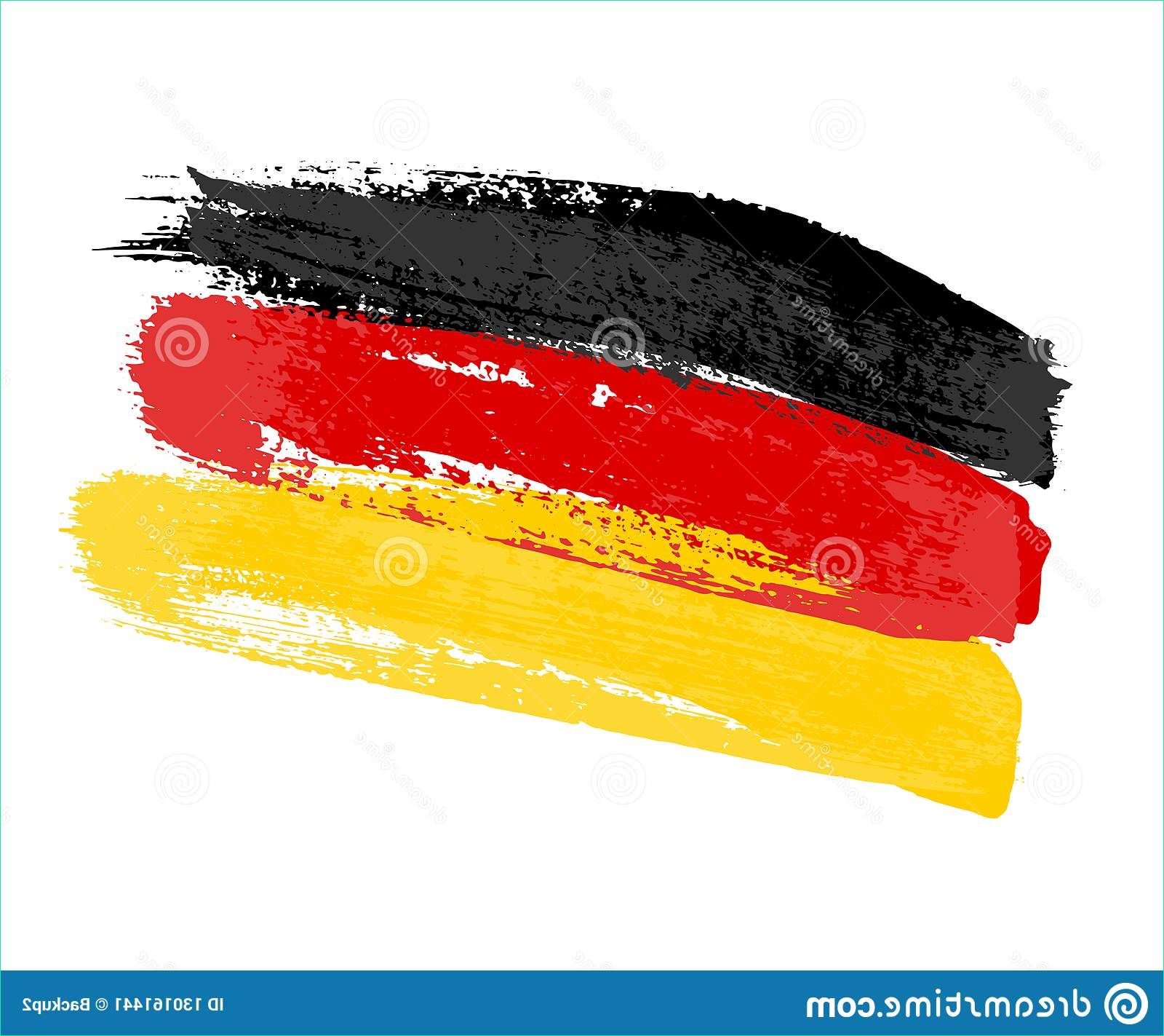 drapeau allemand fait courses brosse grunge vecteur l allemagne isolé fond blanc image