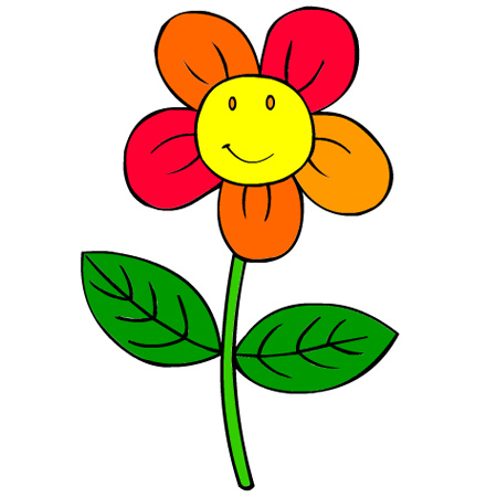 fleurs de printemps dessin couleur
