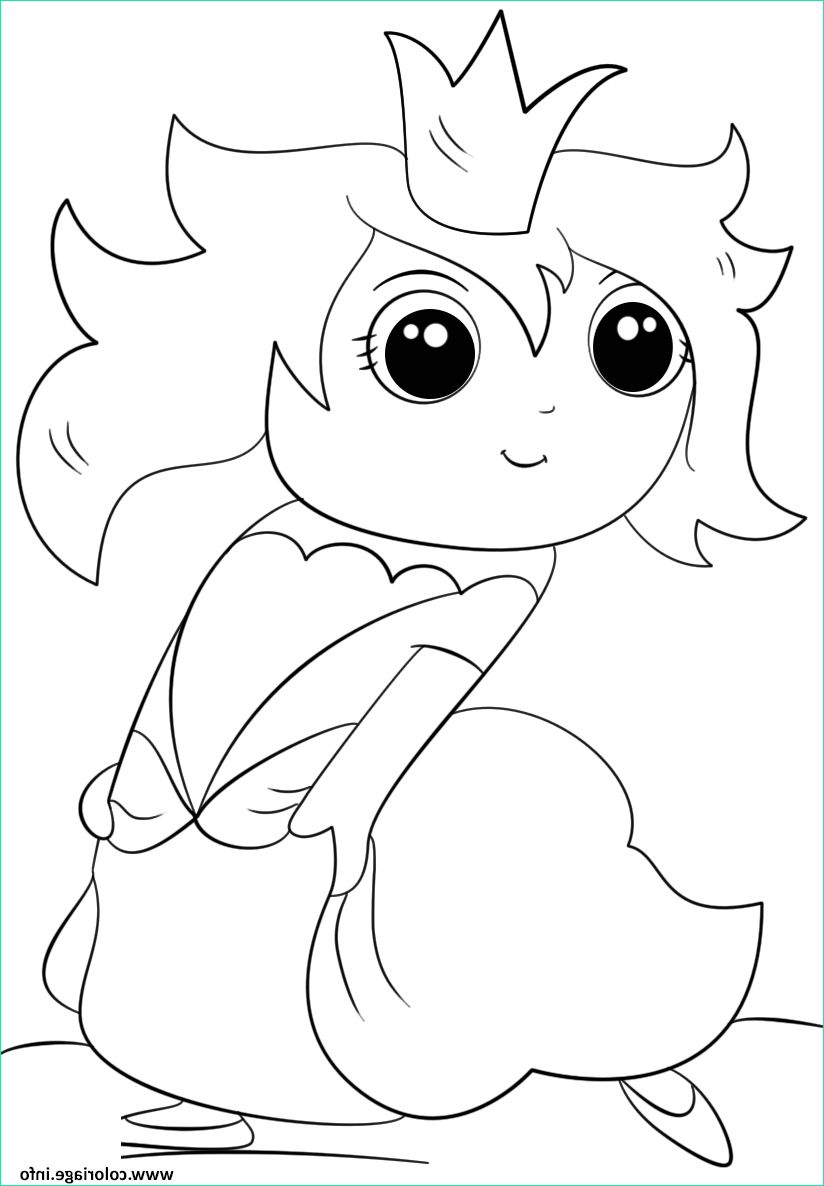 chibi princess kawaii coloriage dessin