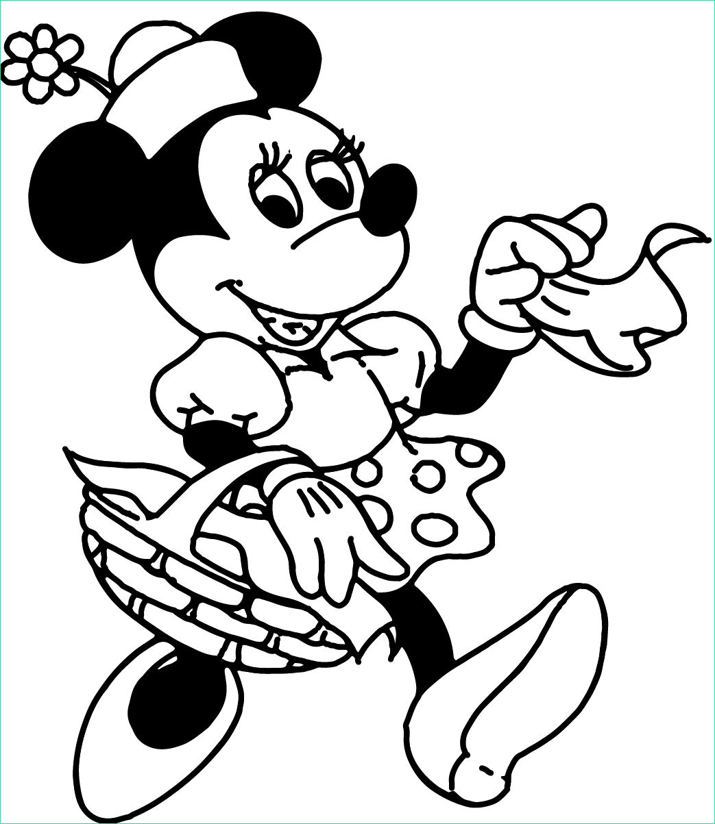 disneys minnie mouse coloring pages
