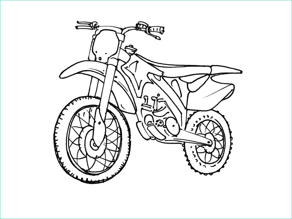 coloriage de moto cross imprimer