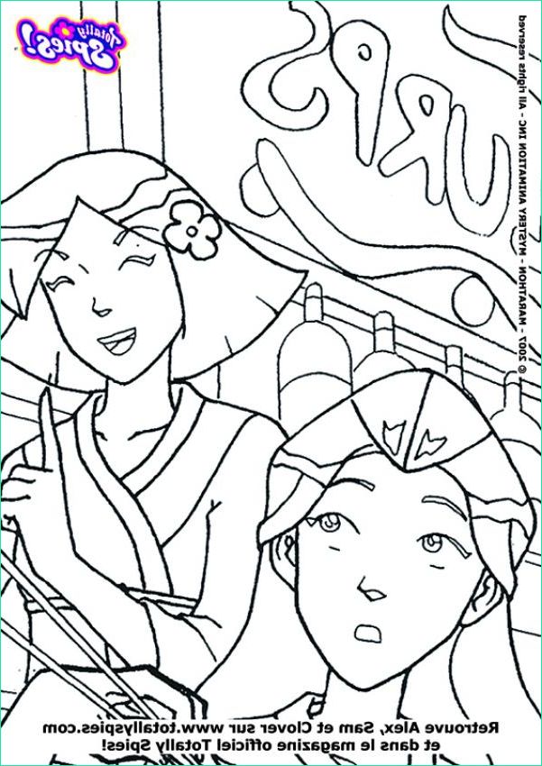 coloriage des totally spies 1