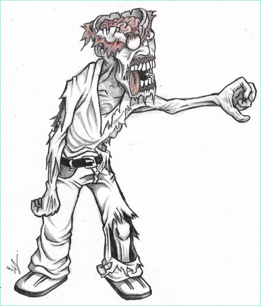 dessin de zombie 4