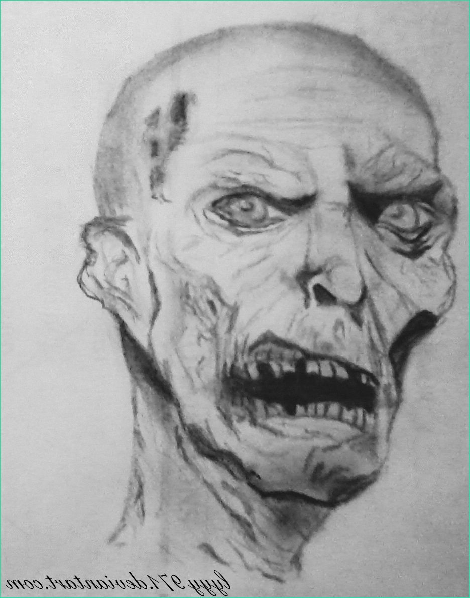 Zombie drawing dessin mort vivant