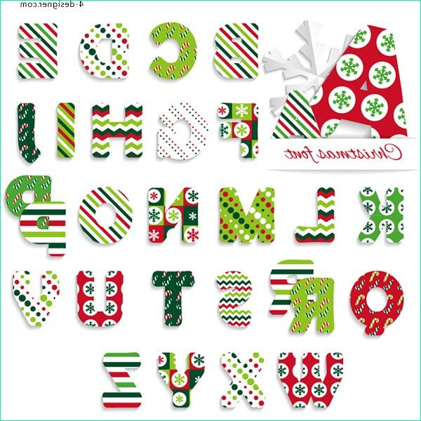 Creative Christmas alphabet