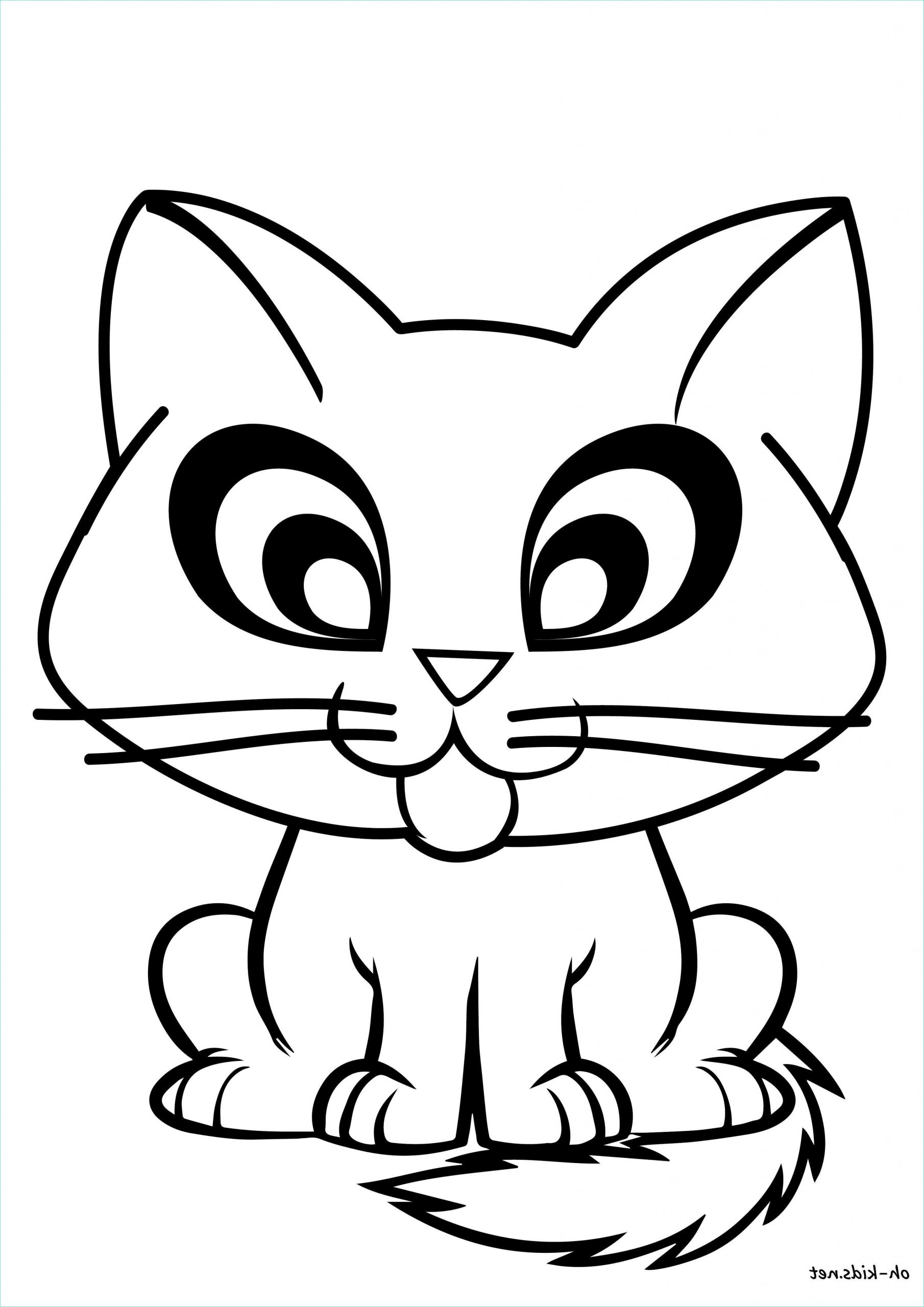 dessin colorier chat