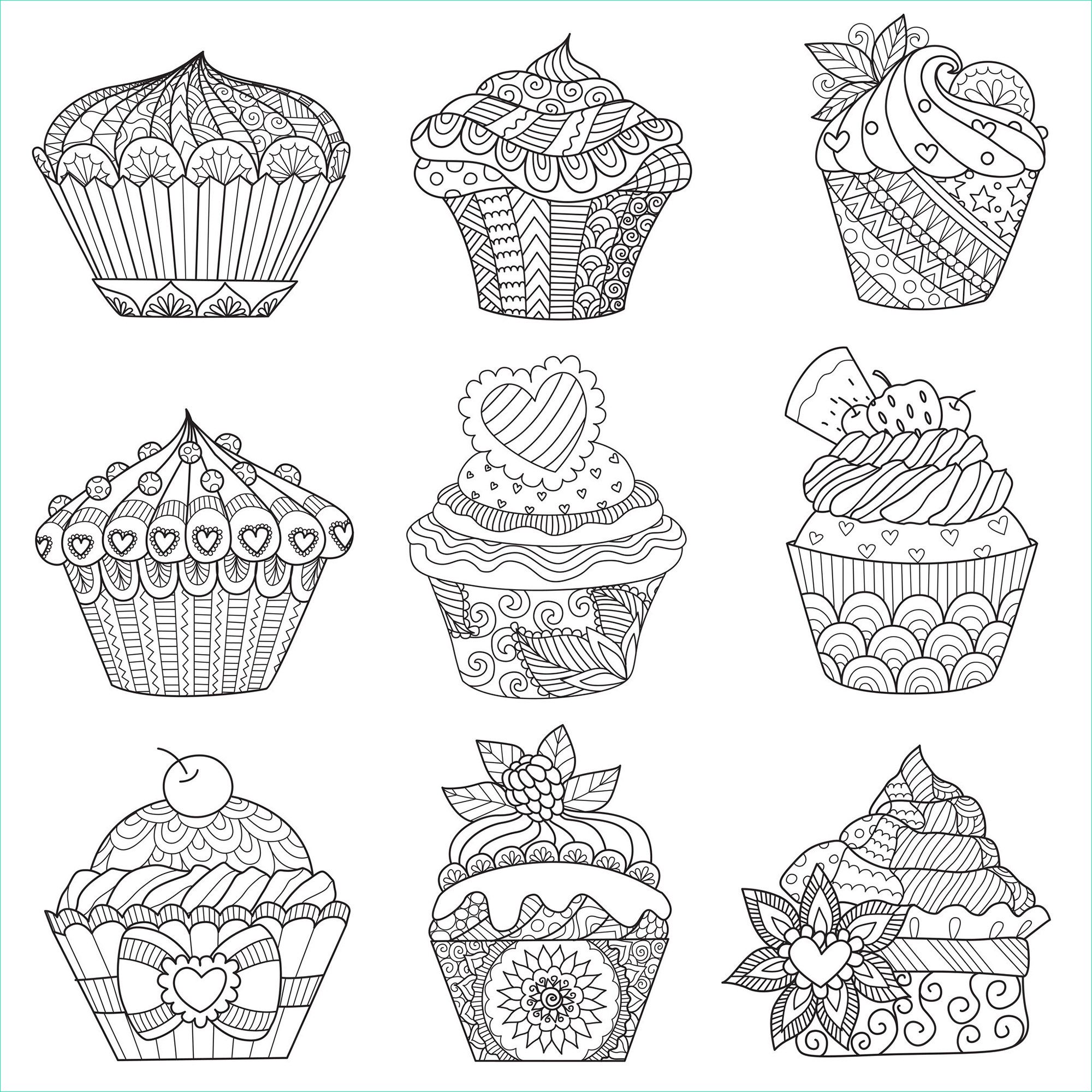 image=cup cakes coloriage neuf cupcakes bimdeedee 1