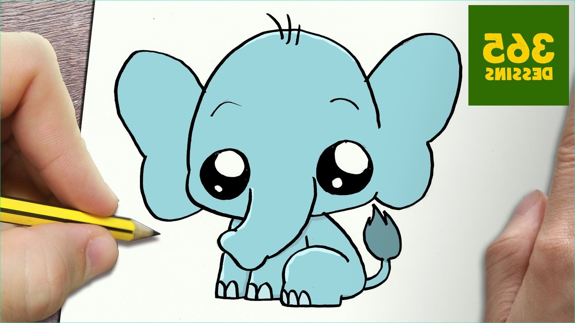 ment dessiner elephant kawaii etape par etape dessins kawaii facile