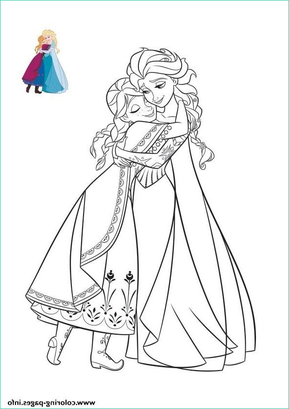 hug with sisters frozen elsa anna 2 printable coloring pages book