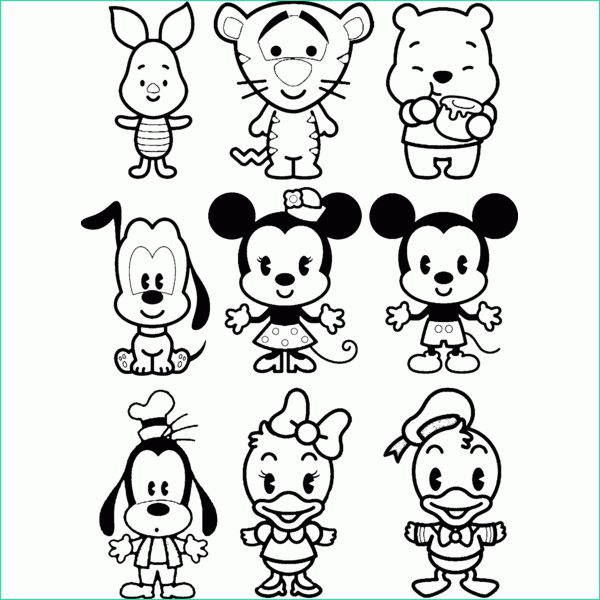 disney cuties coloring pages
