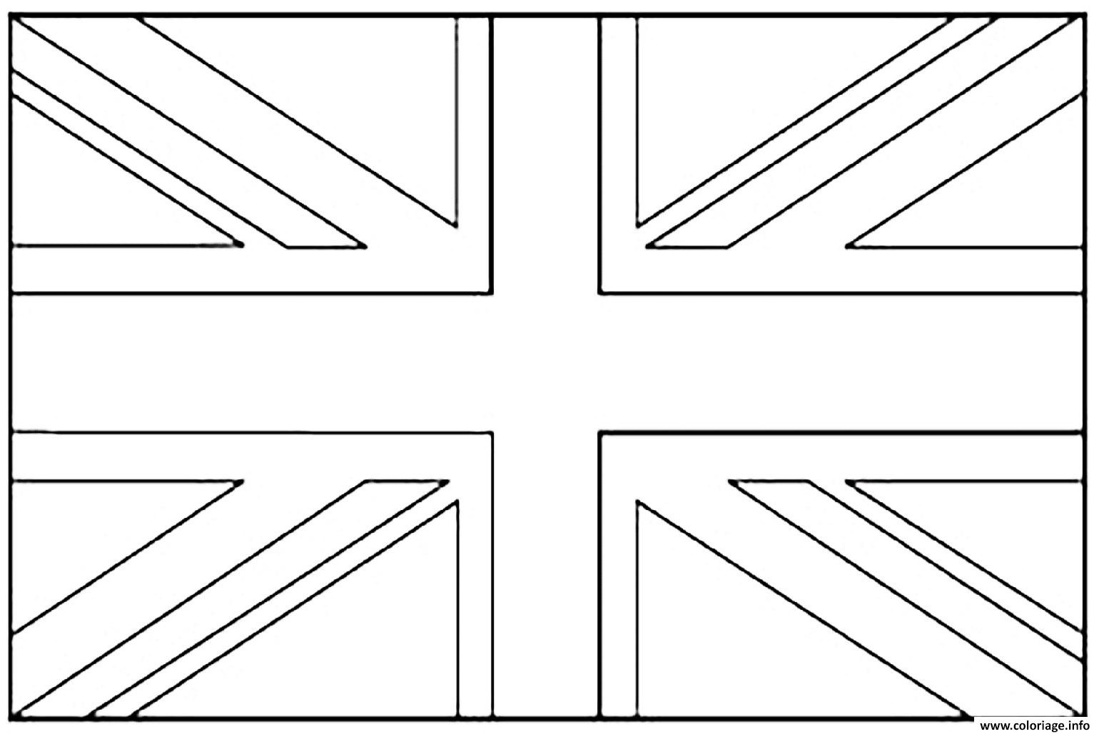 drapeau anglais a colorier cool image coloriage drapeau angleterre dessin