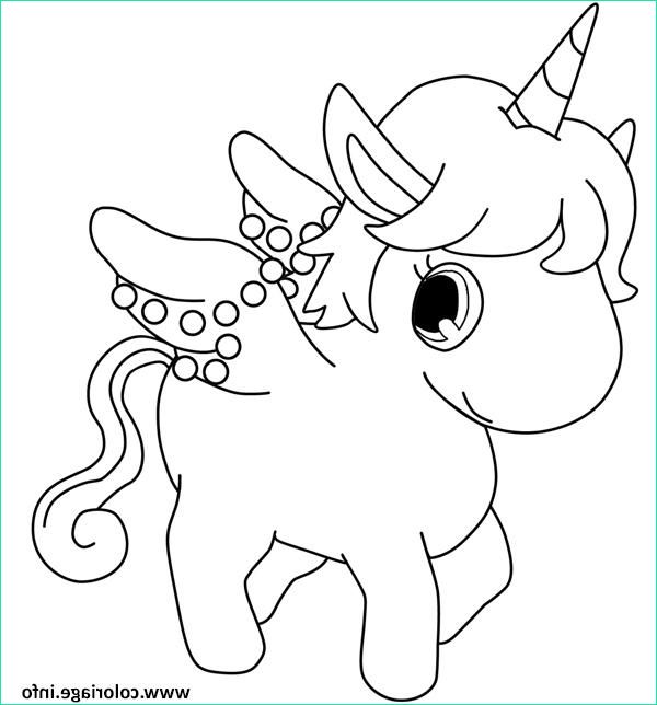 dessin licorne cute kawaii coloriage