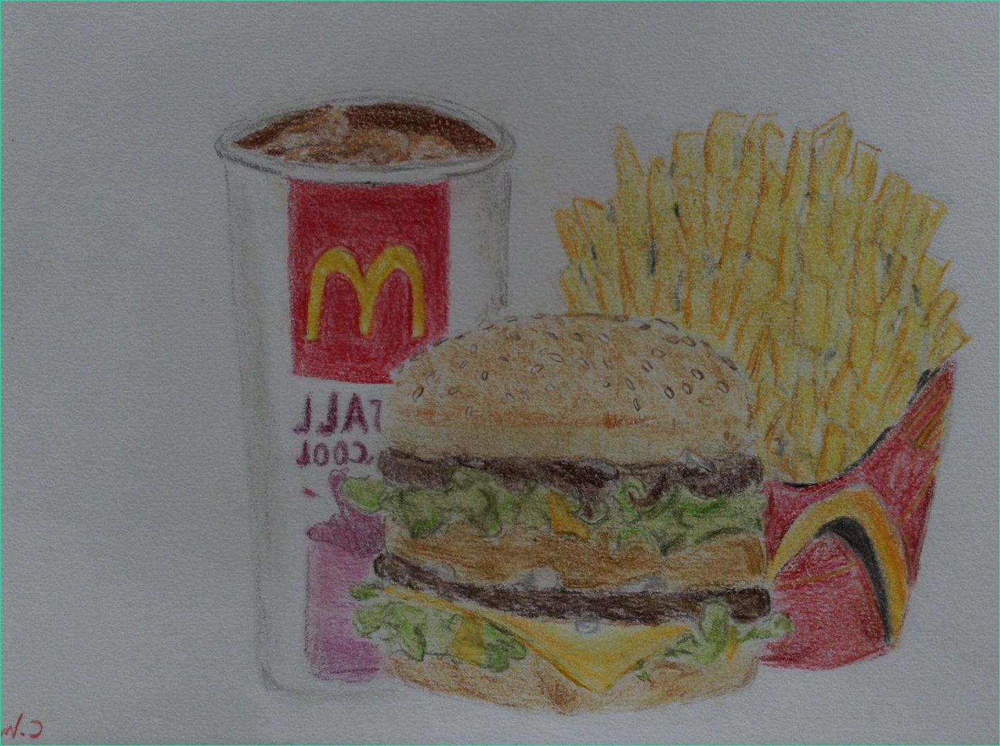 drawing is my life le plus beau hamburger menu