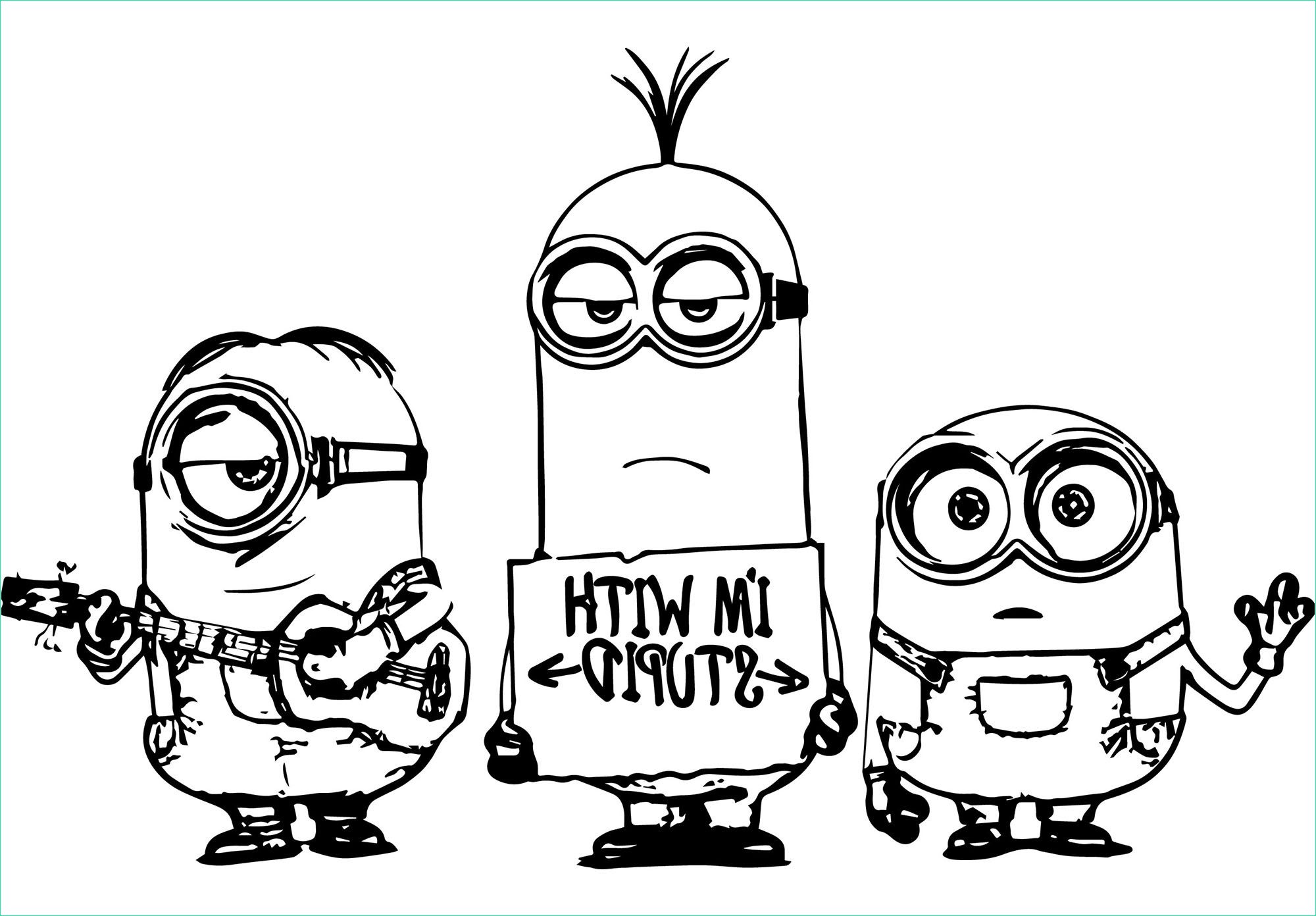 Coloriage Minion 3 Cool Photos 11 Élégant Coloriage Minion 3 Image