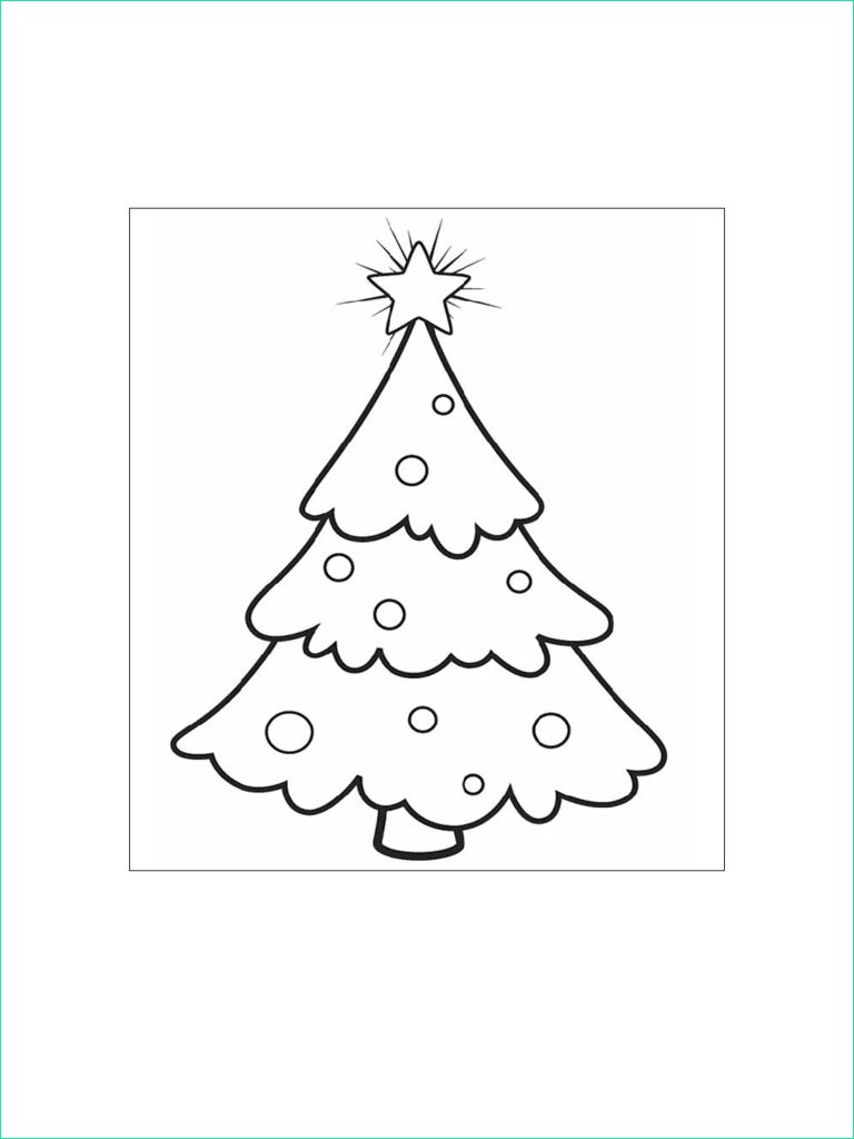 printable christmas tree coloring pages