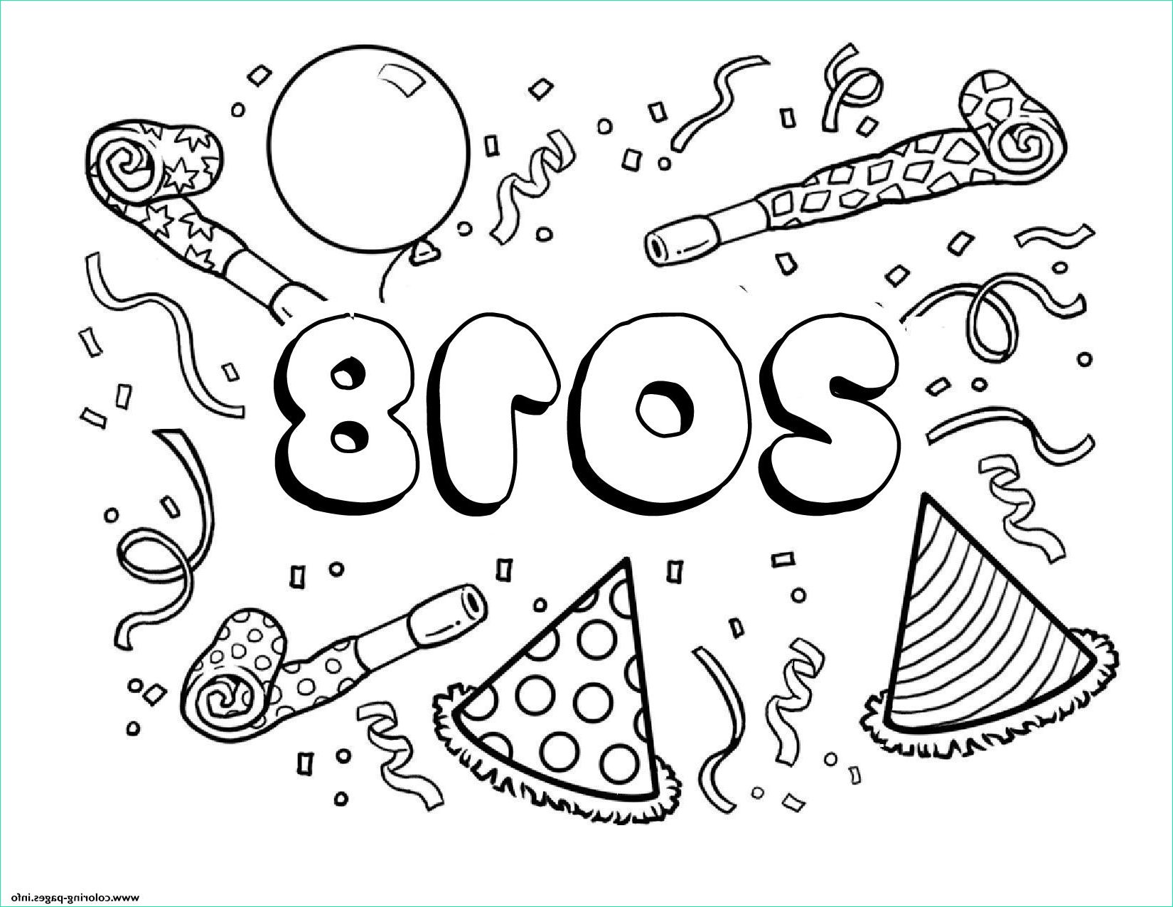 2018 happy new year printable coloring pages book