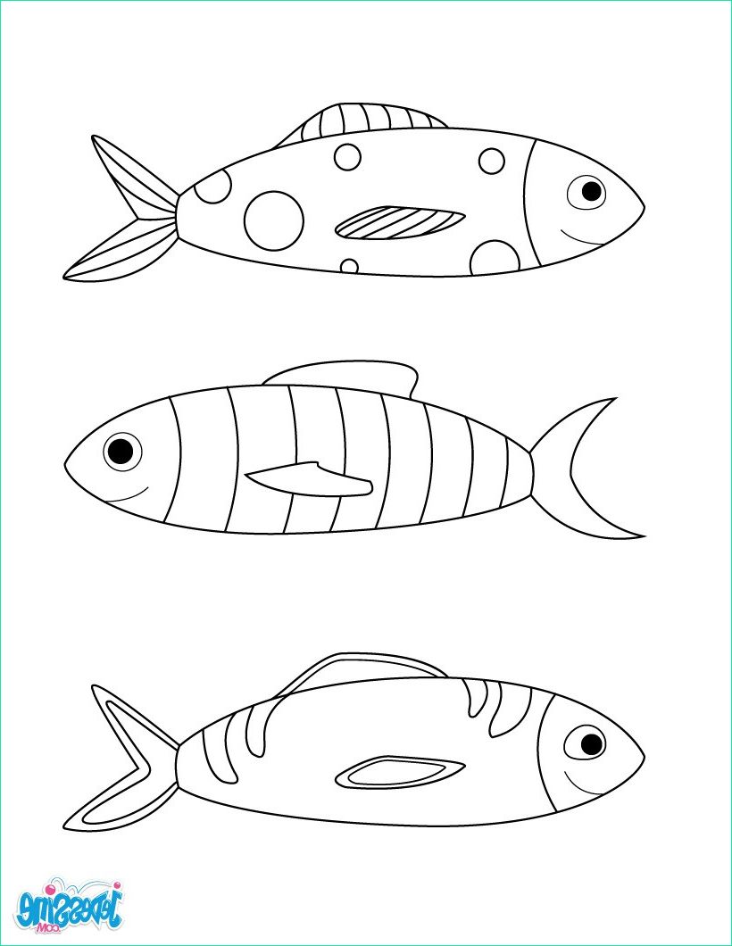 coloriage poisson avril en ligne